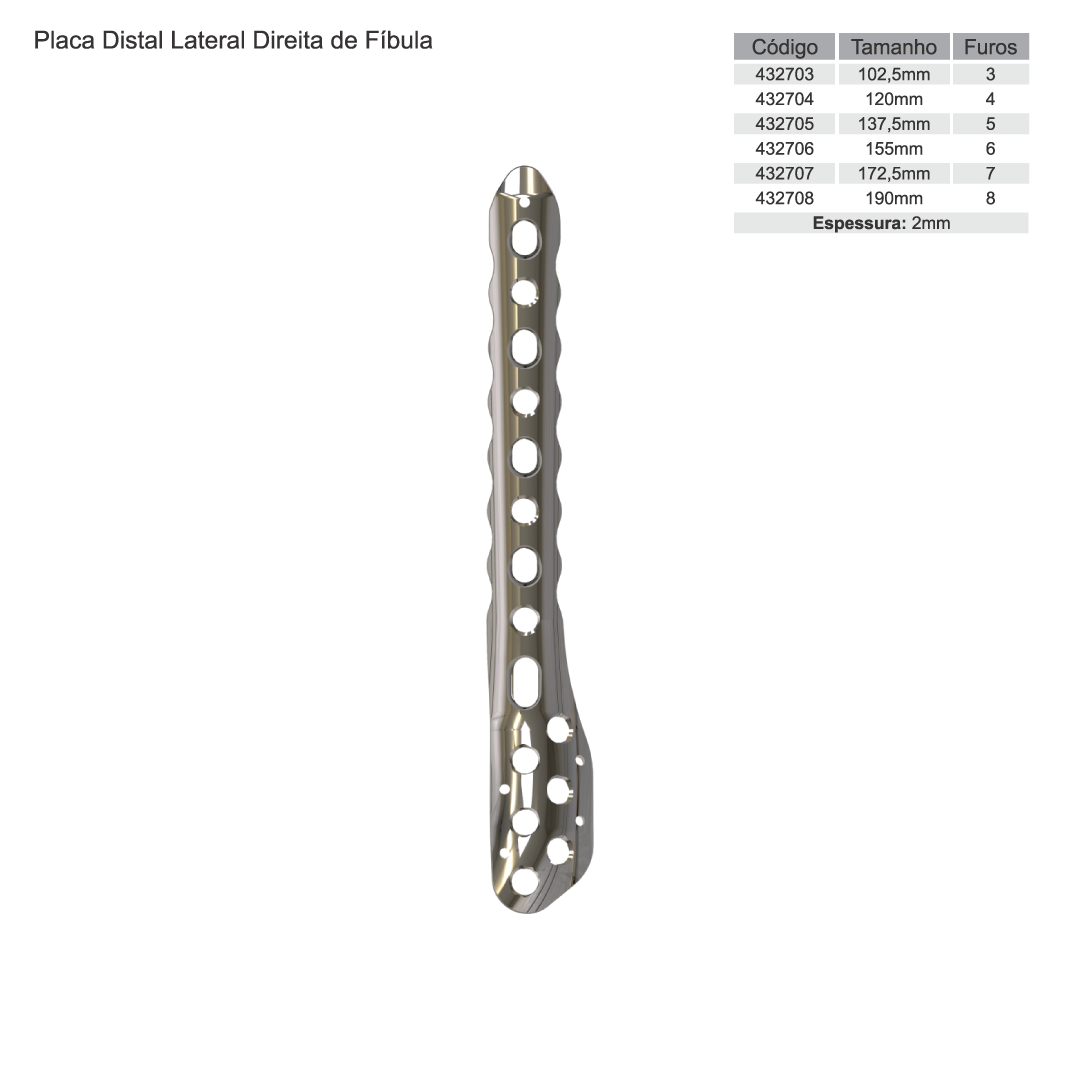 Placas Para Fíbula Distal — imagem 4