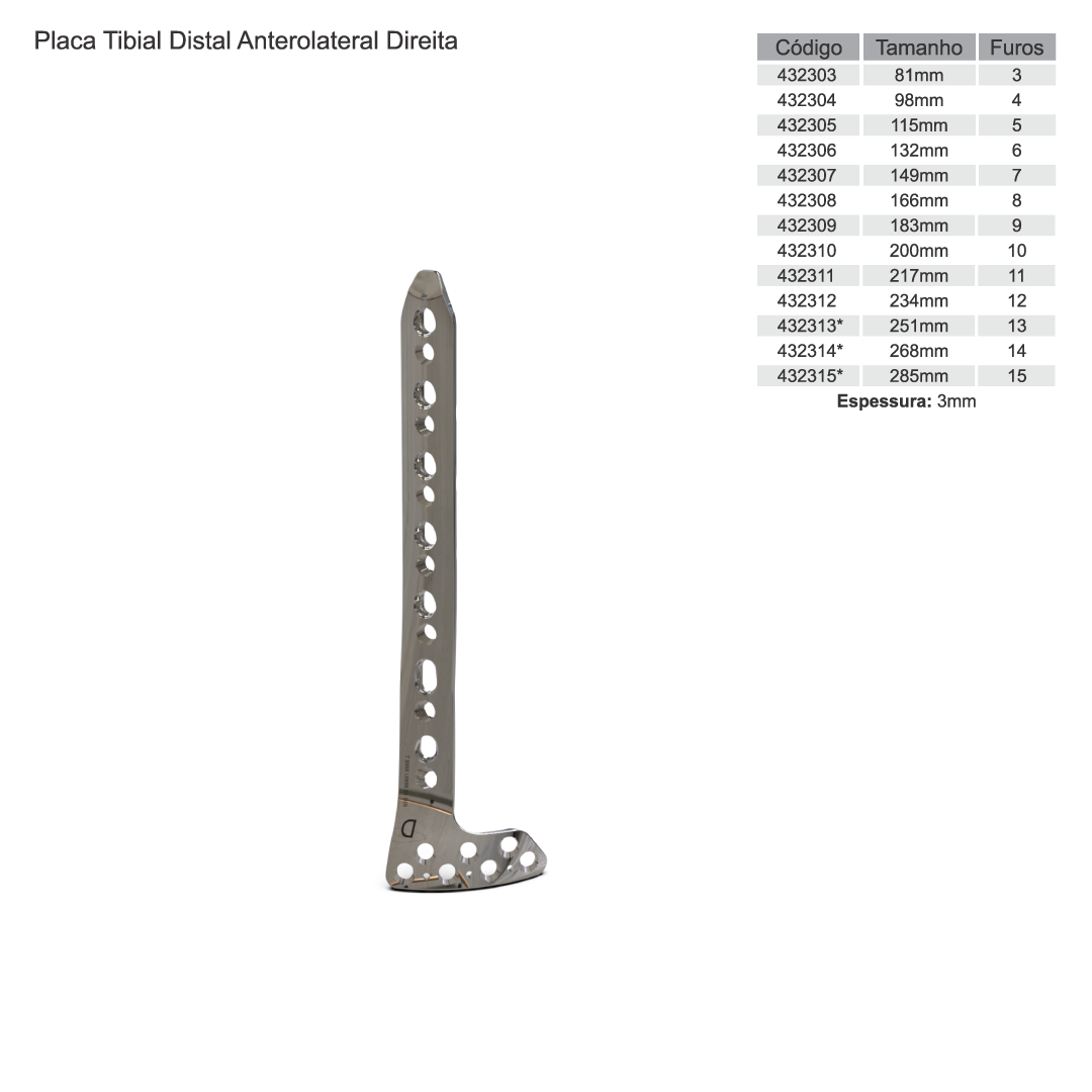 Placas para Tíbia Distal — imagem 5