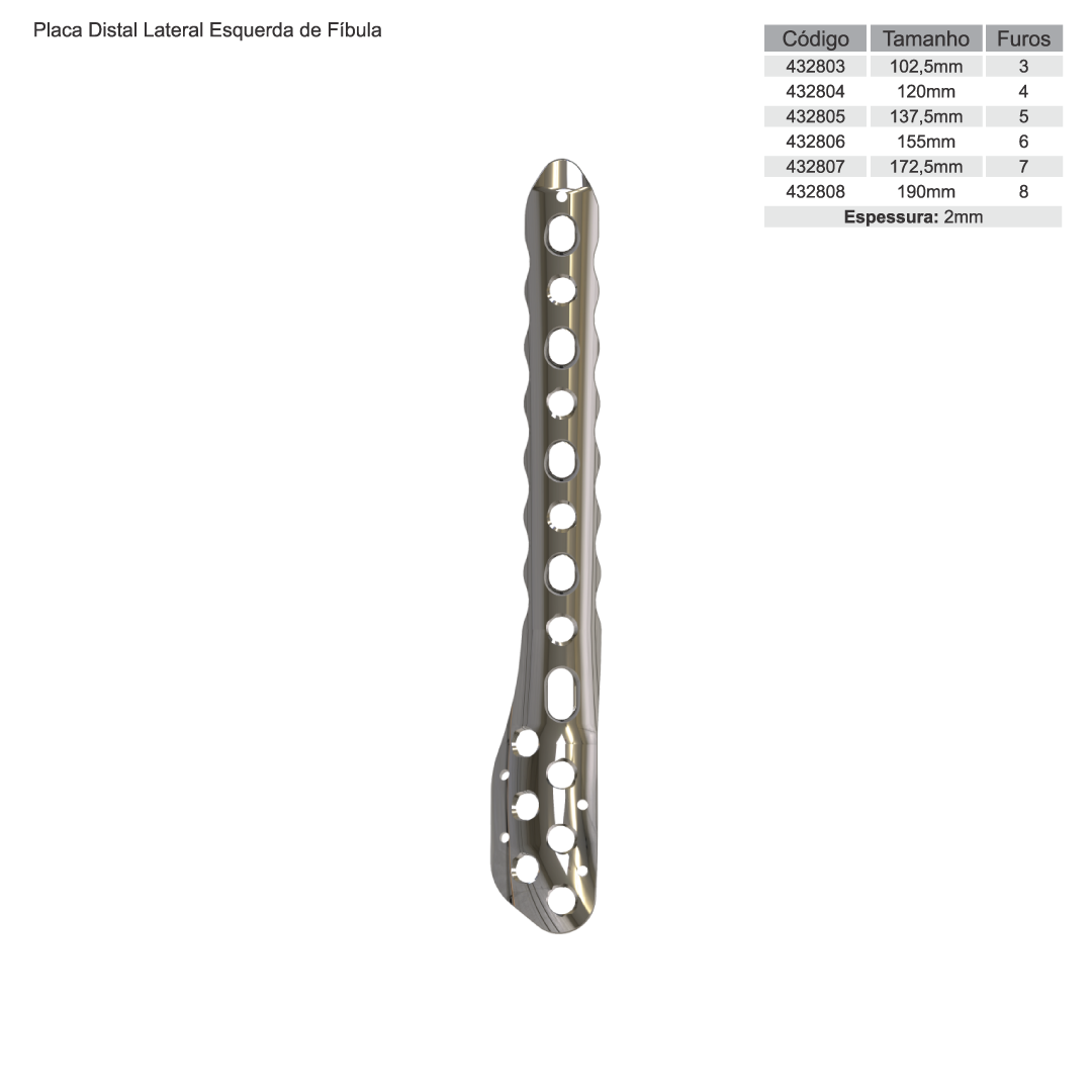 Placas Para Fíbula Distal — imagem 5