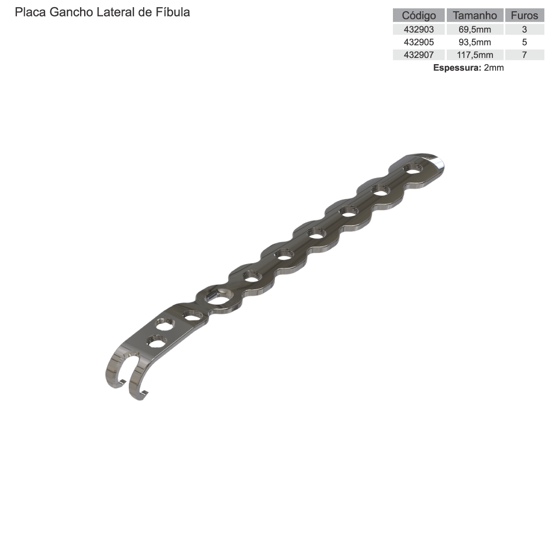 Placas Para Fíbula Distal — imagem 6