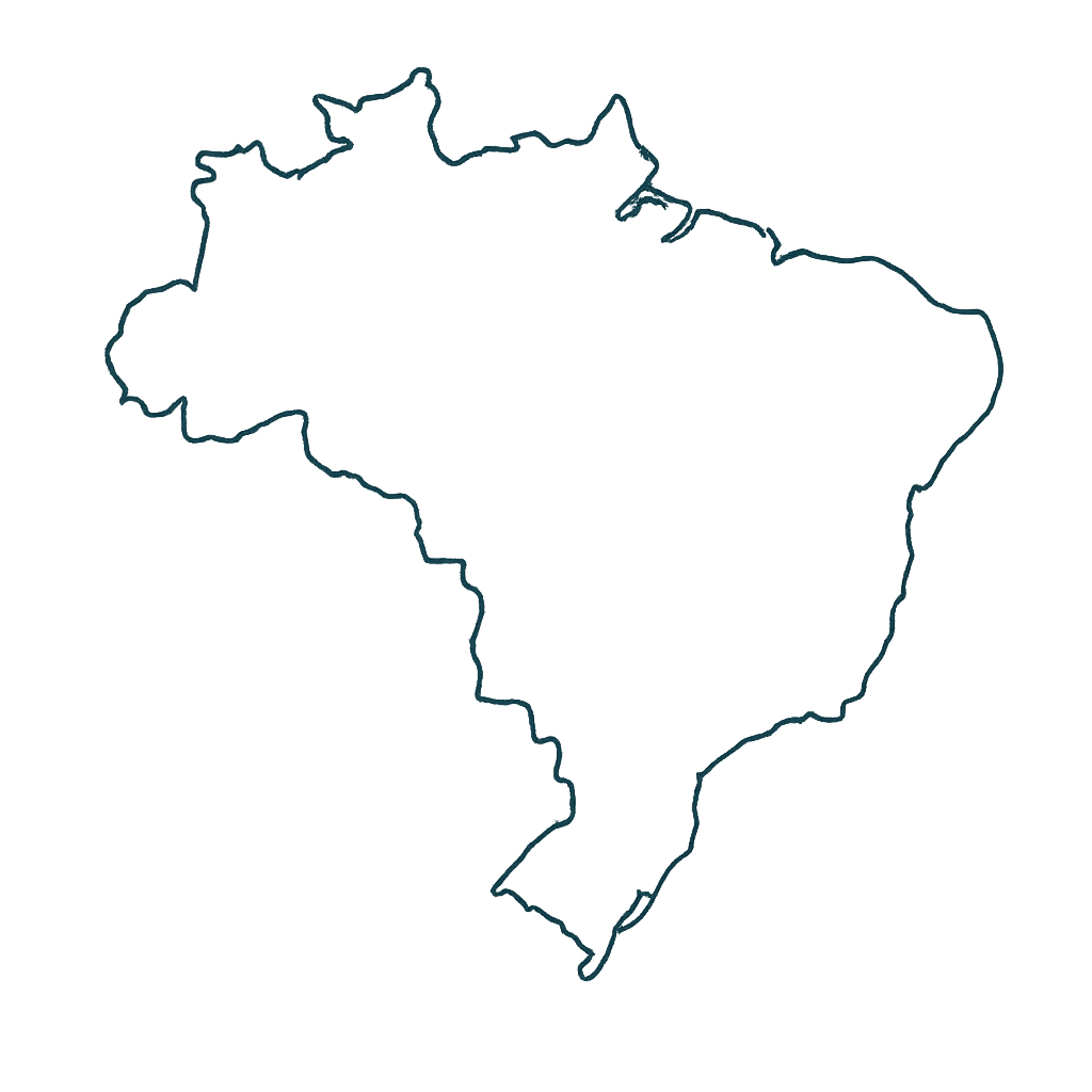Mapa do Brasil — atendimento em todo o território nacional